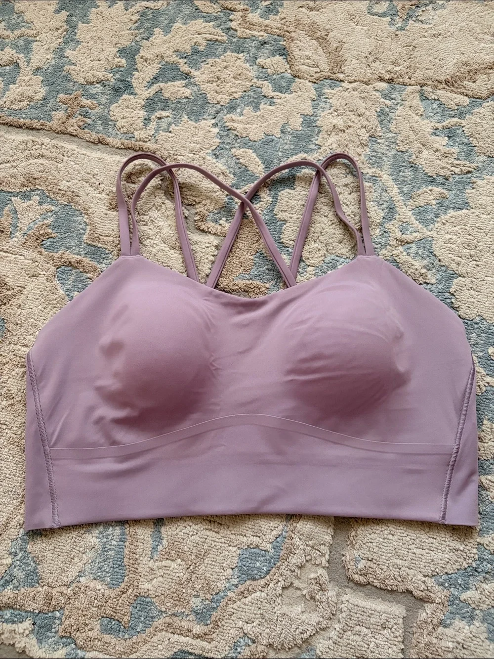 lululemon athletica Dusty Mauve Strappy Sports Bralette